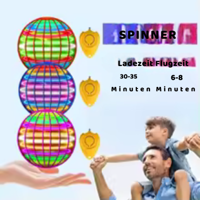 Magischer schwebender LED Ball mit bunten Lichtern