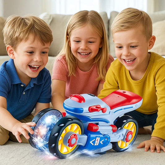 Bewegendes Motorrad-Spielzeug mit Musik & Licht für Kinder