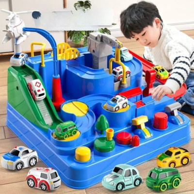 Rennen Schiene Auto Adventure – Abenteuerliche Lernstrecke für Kinder