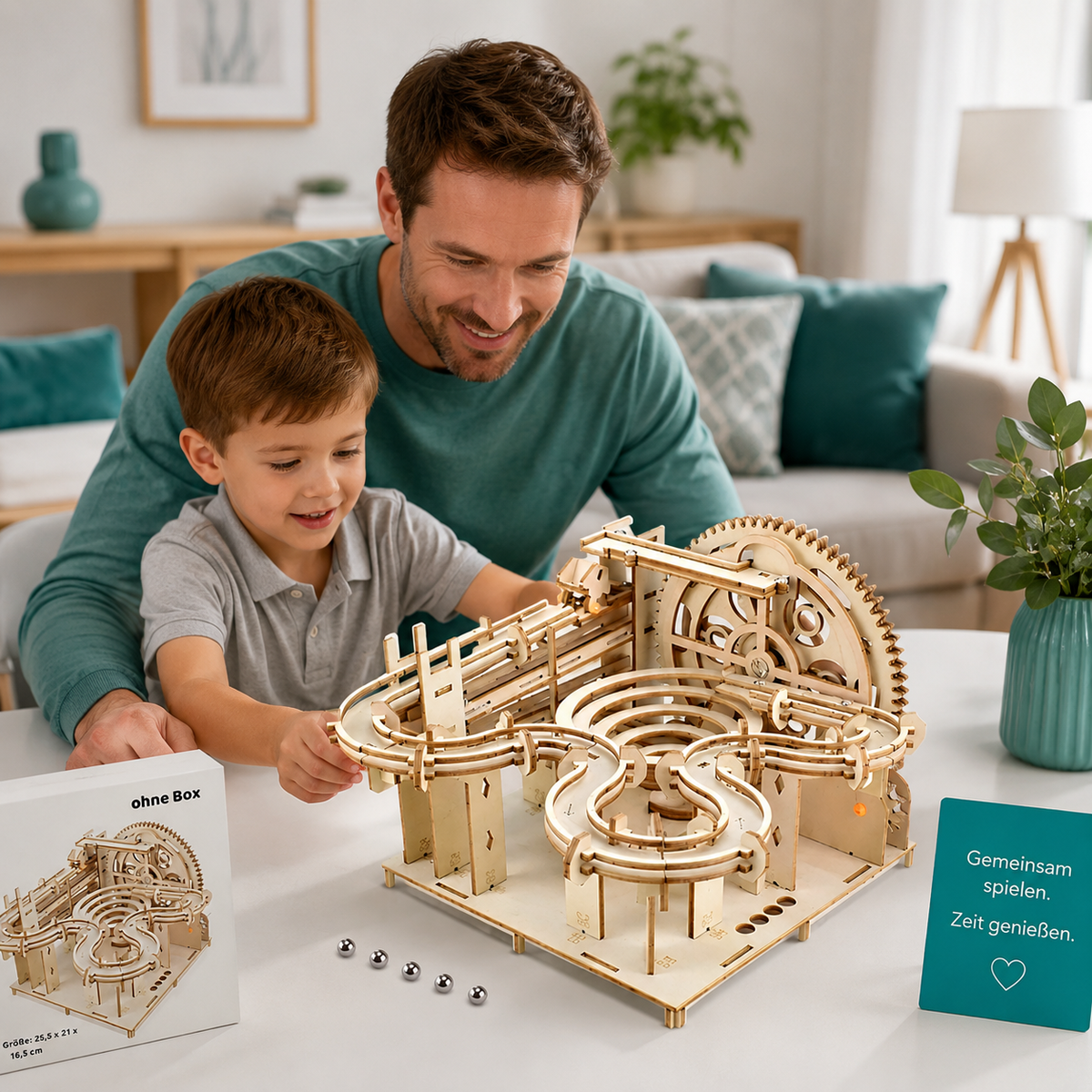 3D Holz Marmor Laufen– DIY Mechanik Puzzle für kluge Köpfe