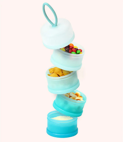 Praktische 4-Layer Milchpulver-Box – Frisch & Immer Griffbereit