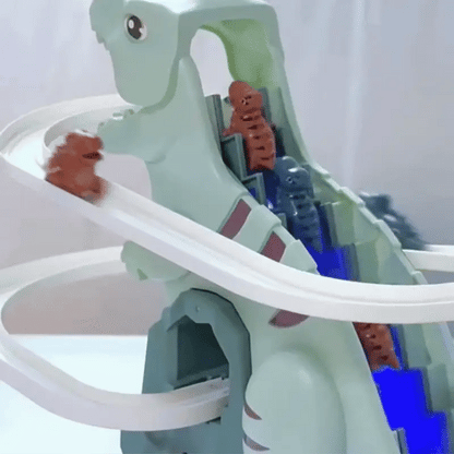 Dino-Abenteuer Rennbahn – Elektrische Spielbahn mit Musik & Bewegung für Kinder