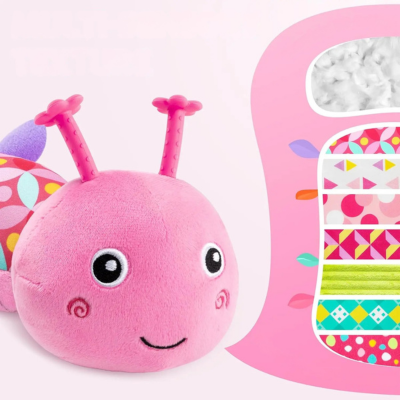 Bunte Raupen-Rassel – Weiches Plüschtier für Babys