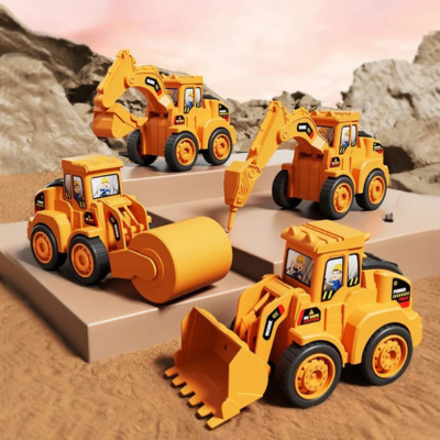 Mini-Baustellen-Fahrzeug – Spielend Bauen & Lernen