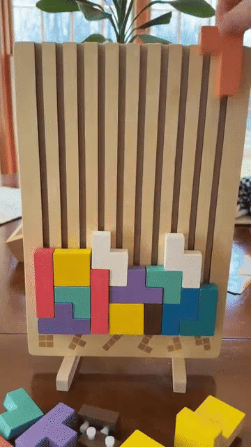 Baustein & Puzzle-Spiel – Eltern-Art Spaß & logisches Denken
