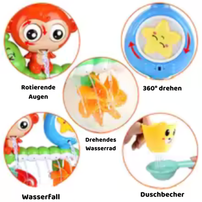 Badespielzeug Affe Wasserfall – Spaß und Lernen für Kinder!