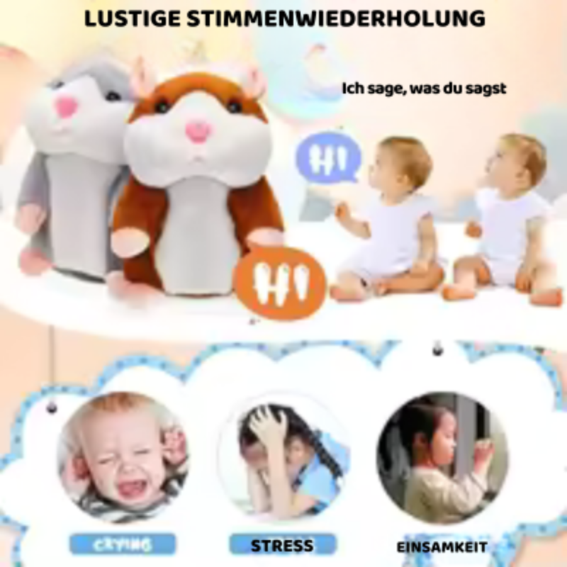 Sprechender tanzender Hamster – lustige Stimmwiedergabe