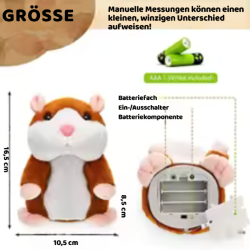 Sprechender tanzender Hamster – lustige Stimmwiedergabe