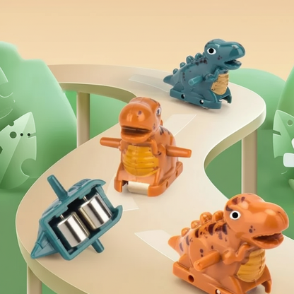 Dino-Abenteuer Rennbahn – Elektrische Spielbahn mit Musik & Bewegung für Kinder