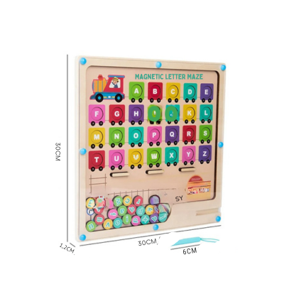 Montessori Magnet-Labyrinth – Spielerisch Buchstaben lernen!