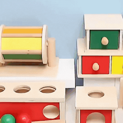 Montessori Schubladen-Spiel – Farben lernen mit Spaß & Logik!