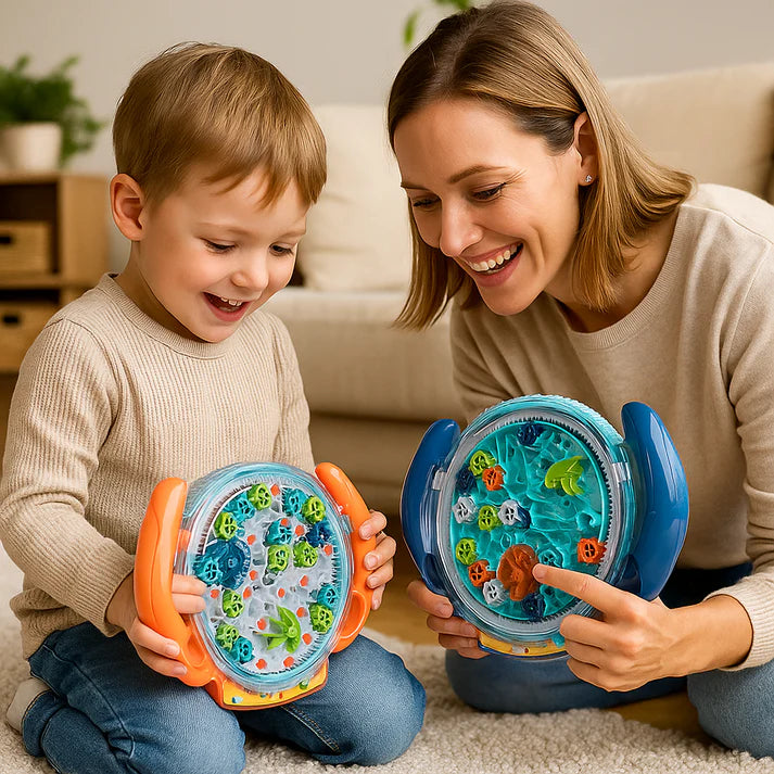 3D Kugel-Labyrinth – Montessori Geduldsspiel & Brain Teaser für Kinder