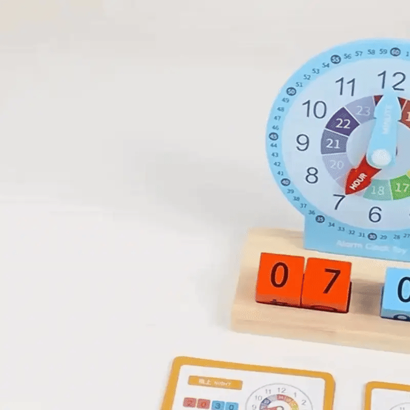Zeit lernen leicht gemacht – Montessori Uhr für Kindergarten