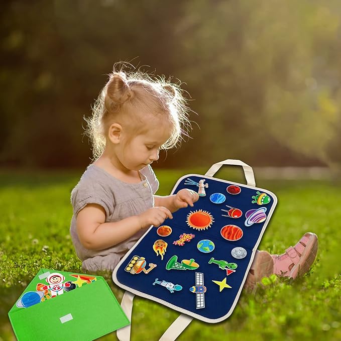 Montessori Weltraum-Filzboard – Lernen, Spielen & Entdecken