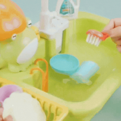 Kinder Spielküchenspüle mit fließendem Wasser – Lernen & Spielen