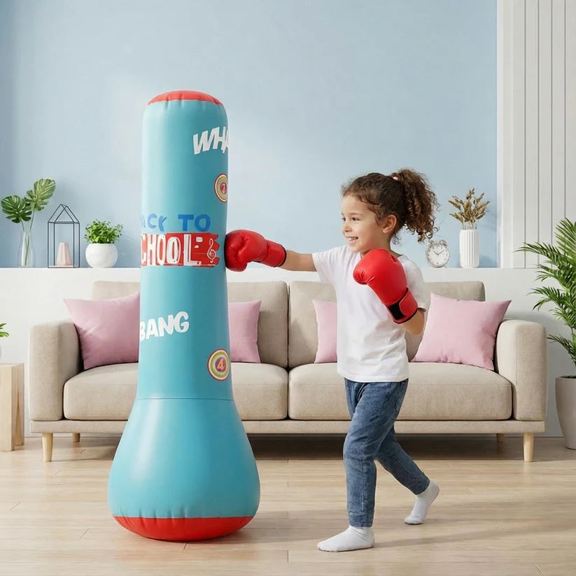 Aufblasbarer Boxsack für Kinder – Aktion, Spaß & Fitness zuhause