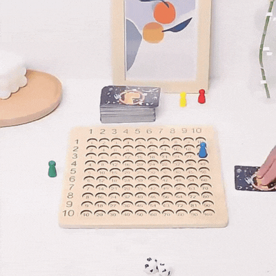 Montessori Holz-Multiplikationstafel – Lernen mit Spaß & Logik!