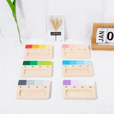 Montessori Farblernspiel aus Holz – Farben spielerisch entdecken!