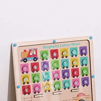 Montessori Magnet-Labyrinth – Spielerisch Buchstaben lernen!