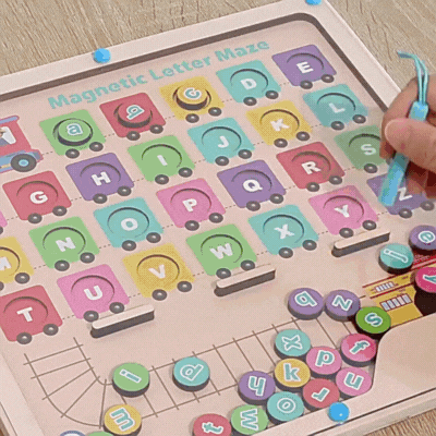 Montessori Magnet-Labyrinth – Spielerisch Buchstaben lernen!