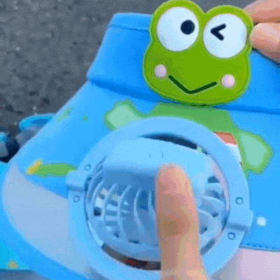 Sonnenschutz & frische Brise – USB Ventilator Cap für Kids