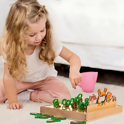 Montessori Lernspielzeug – Buchstaben & Motorik fördern