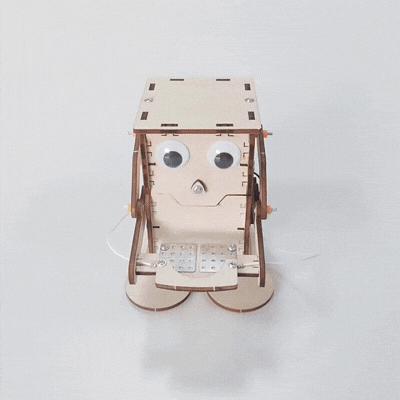 DIY Roboter Bausatz für Kinder – STEM Lernspielzeug aus Holz