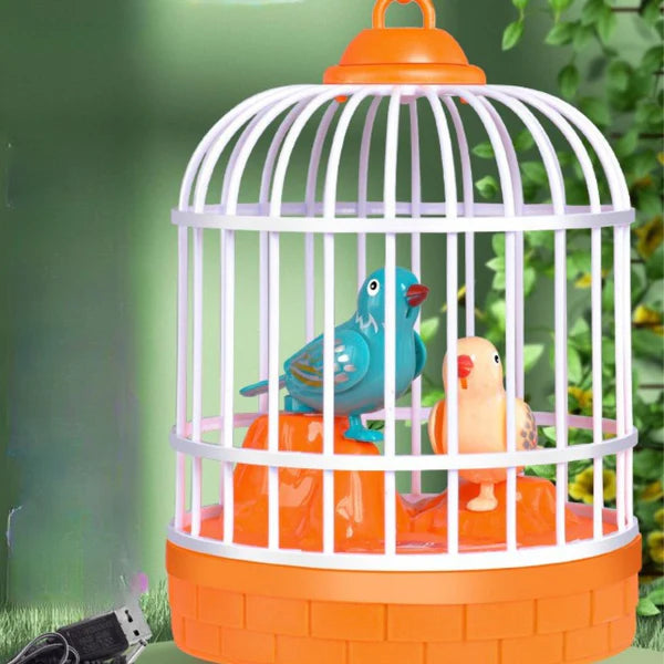 Sprechendes Vogelspielzeug – Sprachaktivierter singender Vogelkäfig