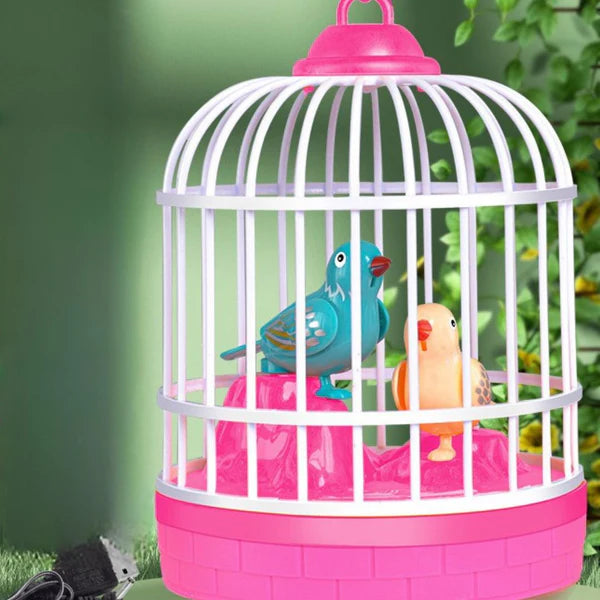 Sprechendes Vogelspielzeug – Sprachaktivierter singender Vogelkäfig