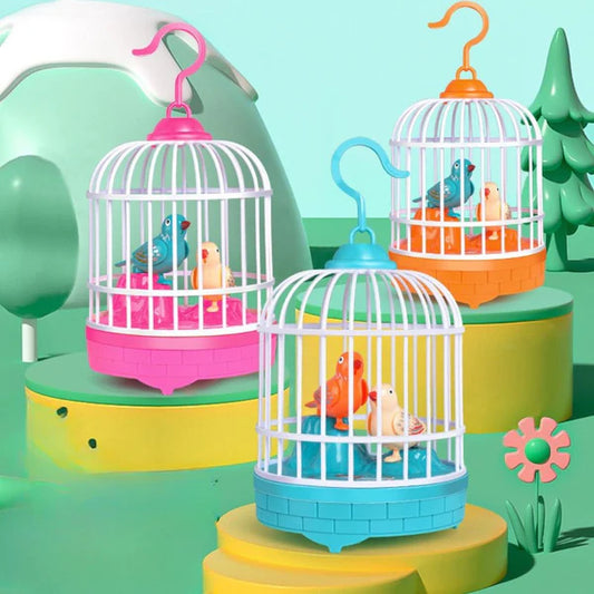 Sprechendes Vogelspielzeug – Sprachaktivierter singender Vogelkäfig