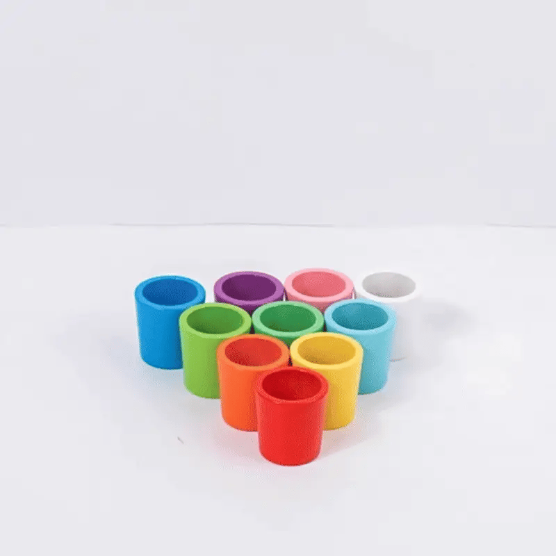 Montessori Holzspielzeug – Farben lernen leicht gemacht