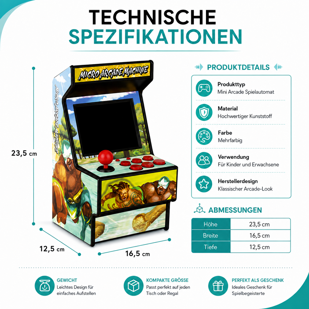 Tragbare Retro-Spielekonsole mit 156 Spielen