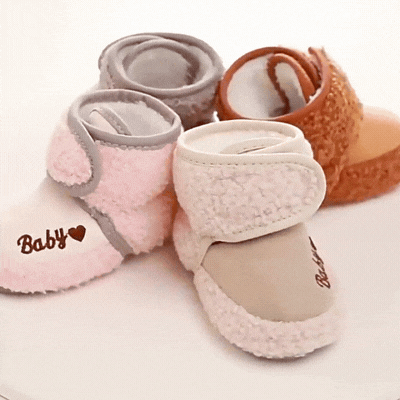 Winter Baby Schuhe mit Fleece – Warm, Weich & Rutschfest