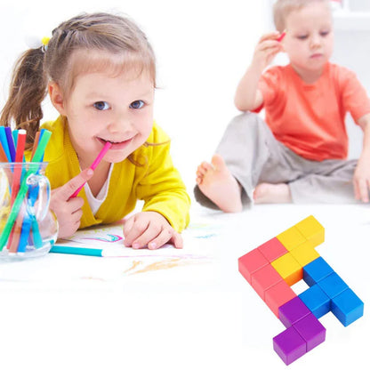 3D Holz-Soma-Würfel – Montessori Denkspiel für Kinder