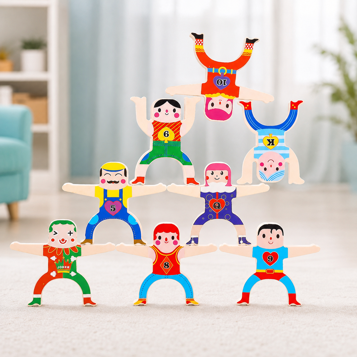 Montessori Stapelspaß – Balance-Bauklötze für Kinder