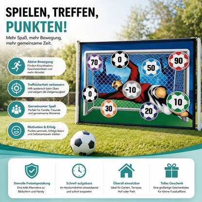 Fußball Zielmatte für Kinder – Klettball Punktespiel