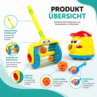 Elektrischer Kinderstaubsauger mit Ball-Funktion