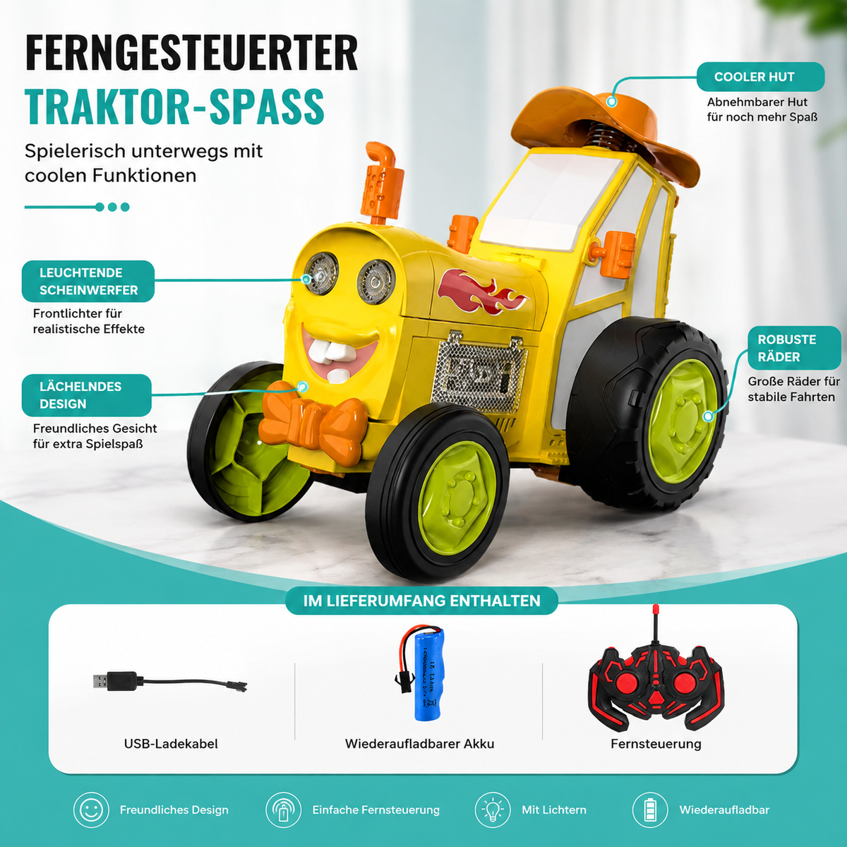 Verrückt Springen Auto – Musik, Licht & Stunts in einem!