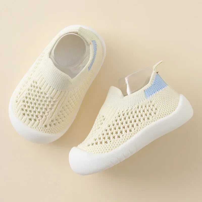 Atmungsaktive Kinder Sneakers - Schuhe für Alltag & Schule Gelb