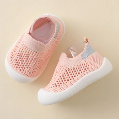 Atmungsaktive Kinder Sneakers - Schuhe für Alltag & Schule Rosa