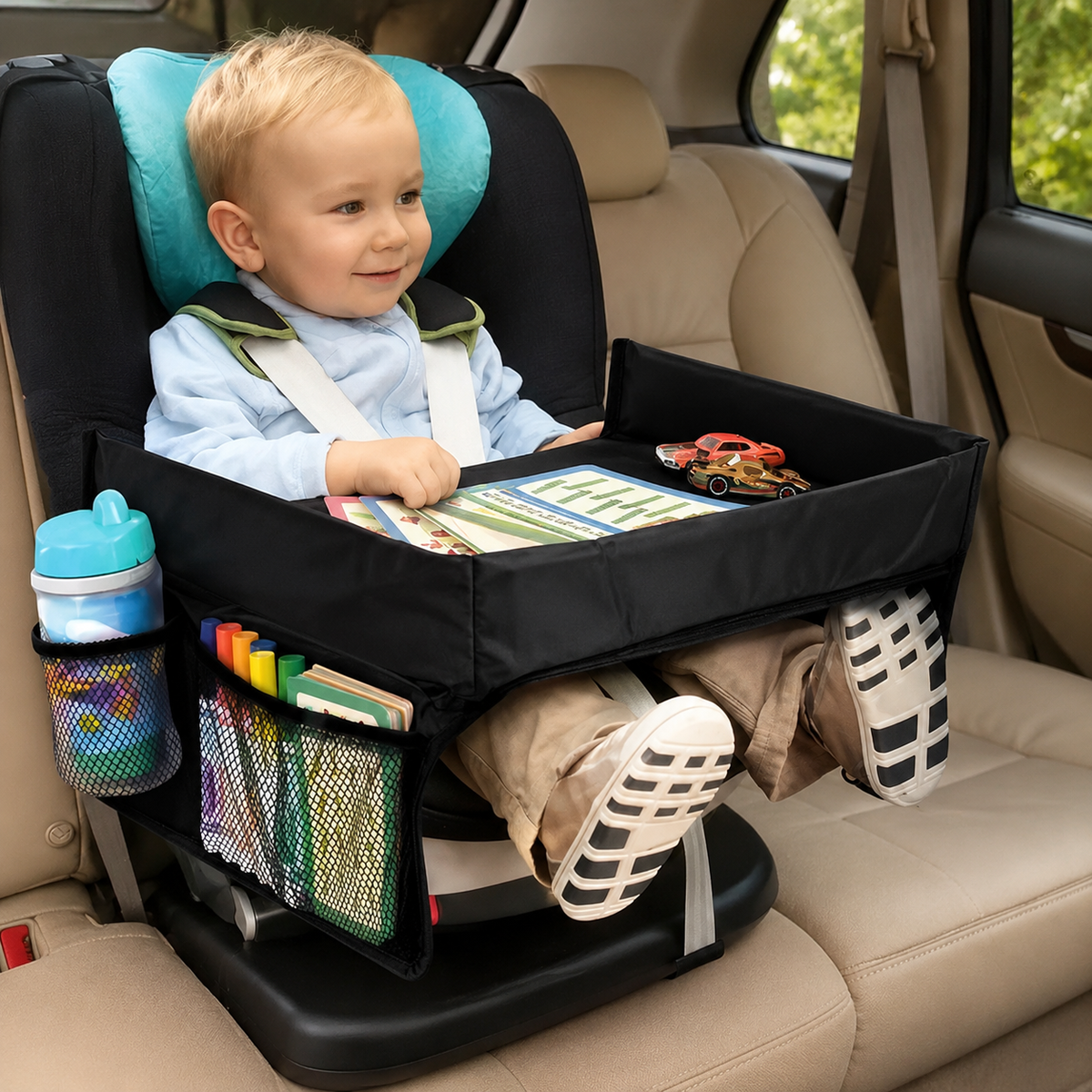 Auto Organizer Tablett – Für Snacks, Zeichnen & Spaß auf jeder Fahrt