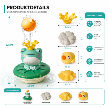 Interaktiver Baby Badefrosch – Wasser & Spaß pur!