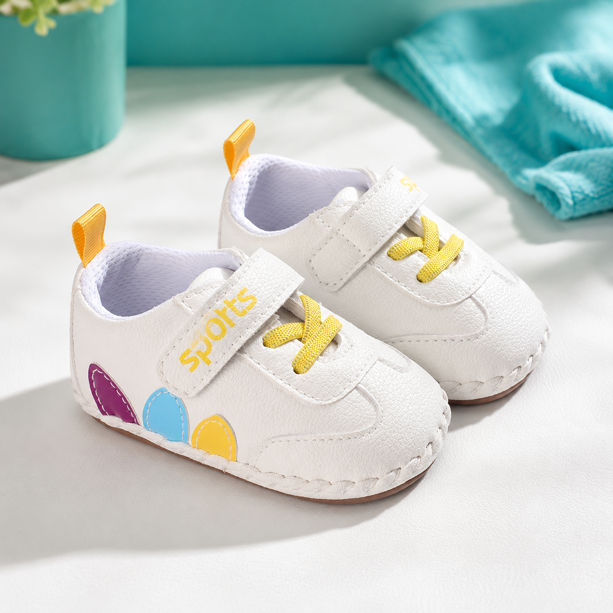 Baby Erstlauf Schuhe – Weiche Lauflernschuhe für kleine Schritte Gelb