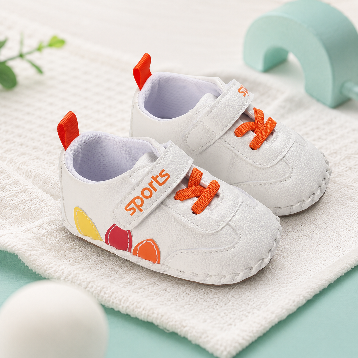 Baby Erstlauf Schuhe – Weiche Lauflernschuhe für kleine Schritte Orange