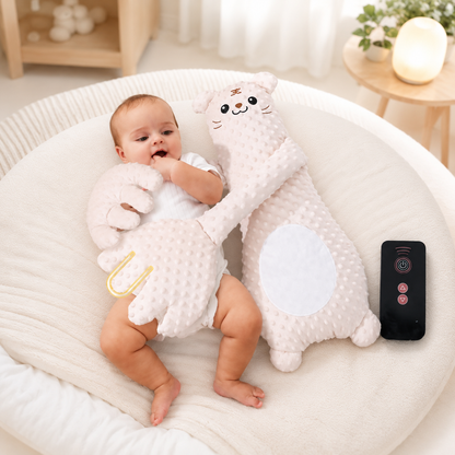 Baby Schlafhilfe Handkissen für Babys Beige Tiger