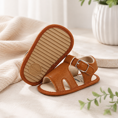 Baby Sandalen mit rutschfester Sohle – Komfort & Sicherheit Braun
