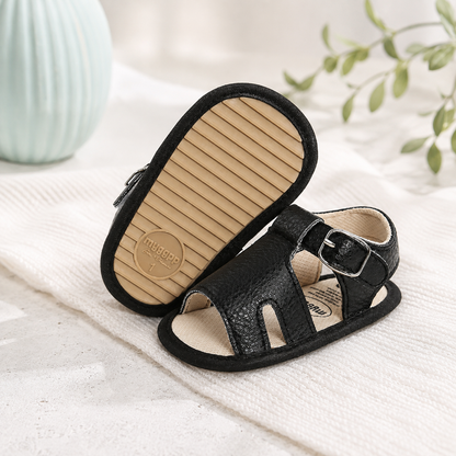 Baby Sandalen mit rutschfester Sohle – Komfort & Sicherheit Schwarz