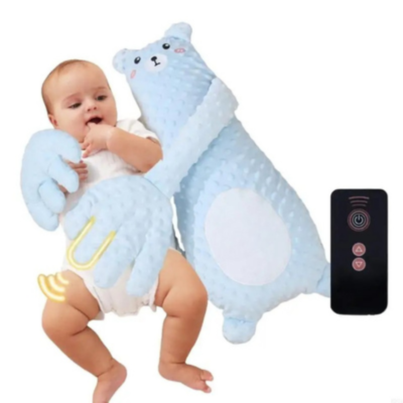 Baby Schlafhilfe Handkissen für Babys Blauer Bär