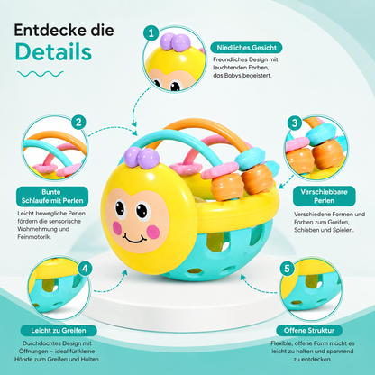 Baby Sensorik Ball – Weich & ideal zum Zahnen für kleine Hände