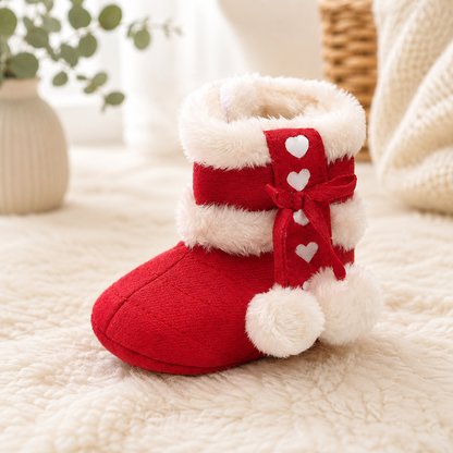 Kuschelige Baby Winterstiefel – Warme Füße für kleine Entdecker Rot